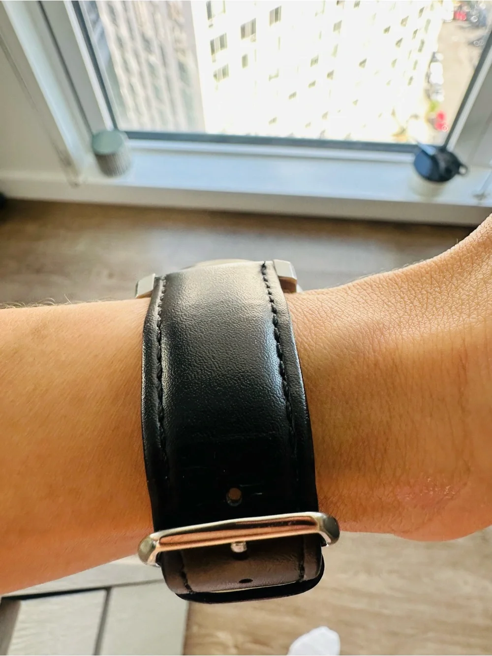Boss Stainless Steel Watch with Black Leather Strap - Picture 5 of 10